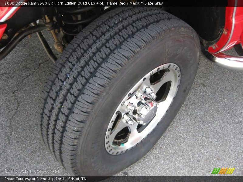 Flame Red / Medium Slate Gray 2008 Dodge Ram 3500 Big Horn Edition Quad Cab 4x4