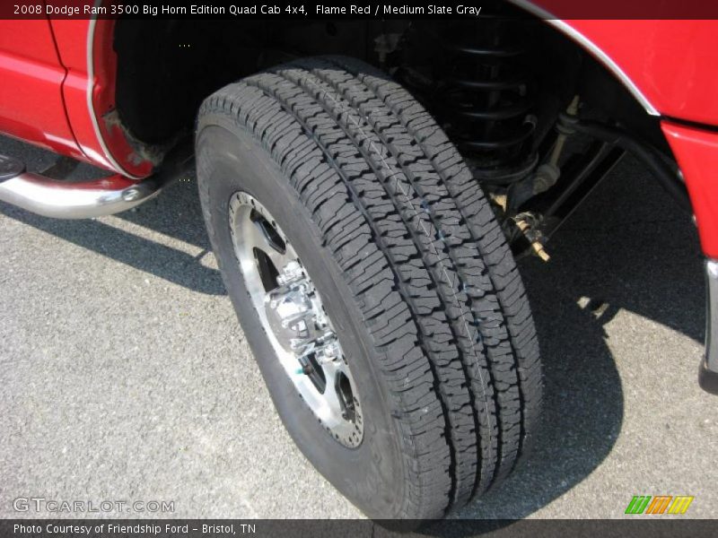 Flame Red / Medium Slate Gray 2008 Dodge Ram 3500 Big Horn Edition Quad Cab 4x4