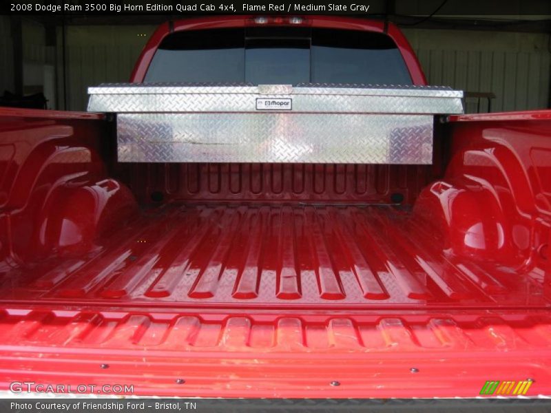 Flame Red / Medium Slate Gray 2008 Dodge Ram 3500 Big Horn Edition Quad Cab 4x4