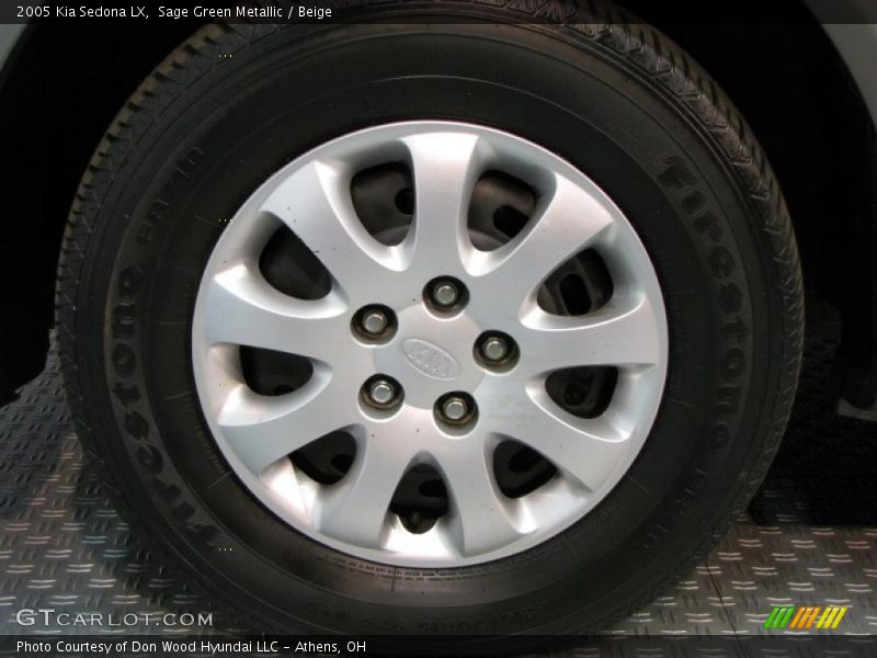Sage Green Metallic / Beige 2005 Kia Sedona LX
