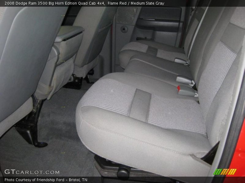Flame Red / Medium Slate Gray 2008 Dodge Ram 3500 Big Horn Edition Quad Cab 4x4