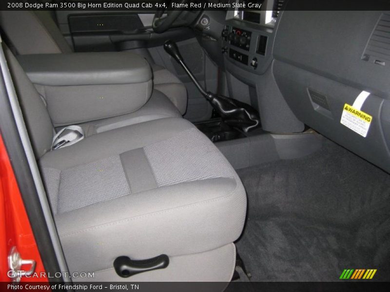 Flame Red / Medium Slate Gray 2008 Dodge Ram 3500 Big Horn Edition Quad Cab 4x4