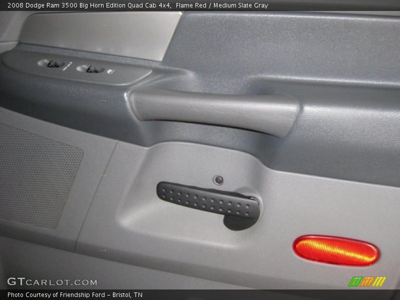 Flame Red / Medium Slate Gray 2008 Dodge Ram 3500 Big Horn Edition Quad Cab 4x4