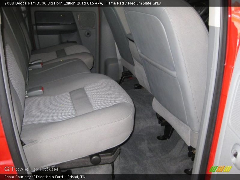Flame Red / Medium Slate Gray 2008 Dodge Ram 3500 Big Horn Edition Quad Cab 4x4