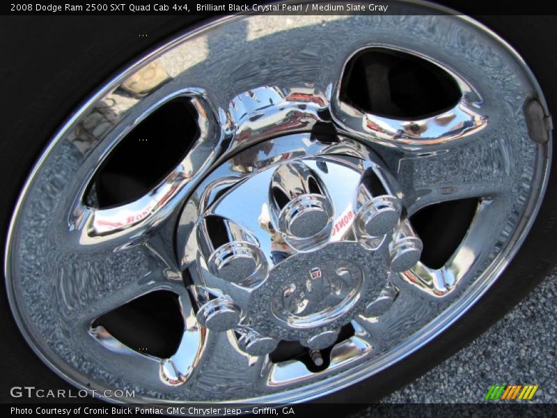 Brilliant Black Crystal Pearl / Medium Slate Gray 2008 Dodge Ram 2500 SXT Quad Cab 4x4