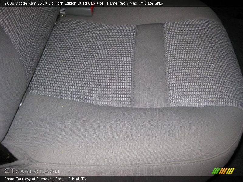 Flame Red / Medium Slate Gray 2008 Dodge Ram 3500 Big Horn Edition Quad Cab 4x4