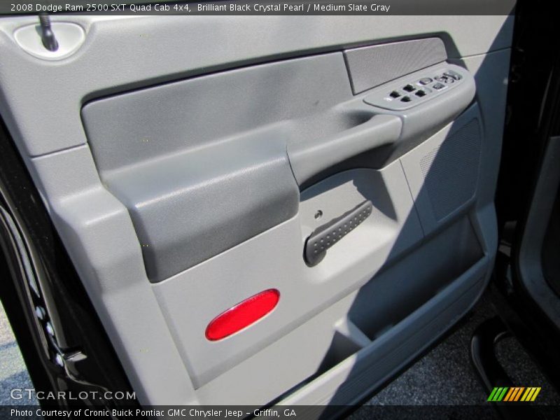 Brilliant Black Crystal Pearl / Medium Slate Gray 2008 Dodge Ram 2500 SXT Quad Cab 4x4