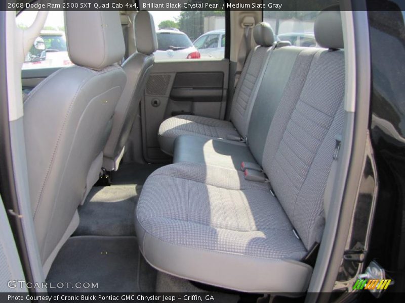 Brilliant Black Crystal Pearl / Medium Slate Gray 2008 Dodge Ram 2500 SXT Quad Cab 4x4