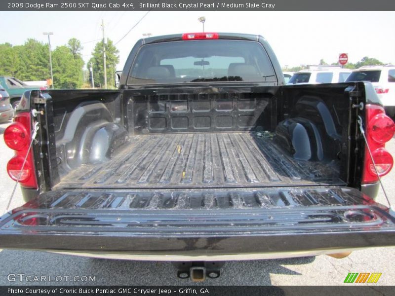 Brilliant Black Crystal Pearl / Medium Slate Gray 2008 Dodge Ram 2500 SXT Quad Cab 4x4