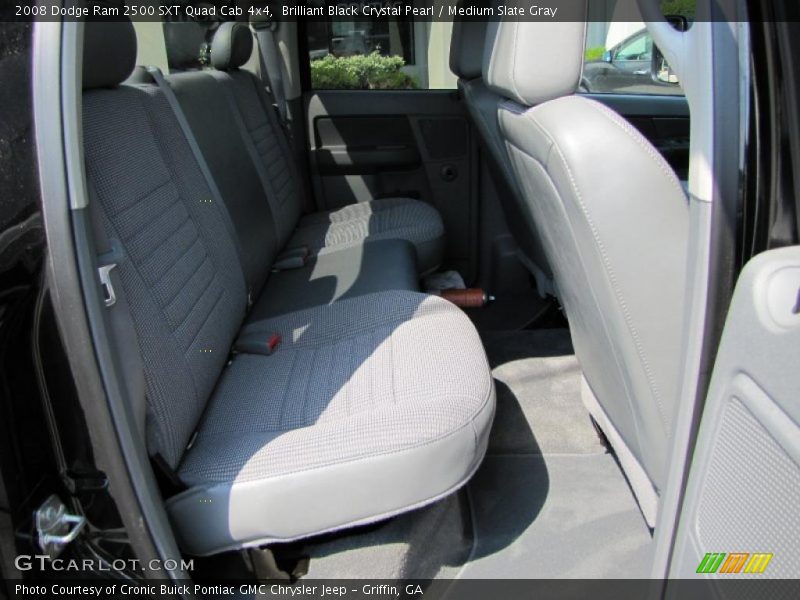 Brilliant Black Crystal Pearl / Medium Slate Gray 2008 Dodge Ram 2500 SXT Quad Cab 4x4