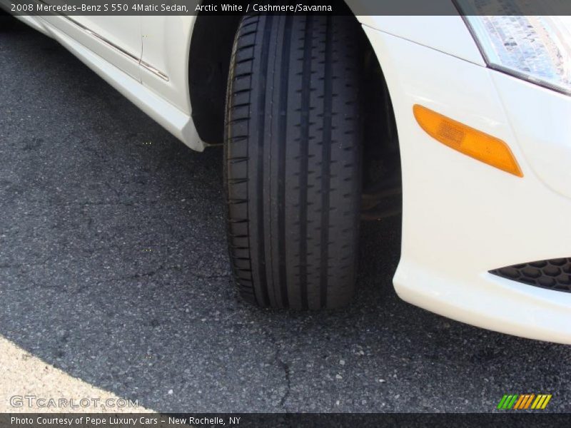 Arctic White / Cashmere/Savanna 2008 Mercedes-Benz S 550 4Matic Sedan