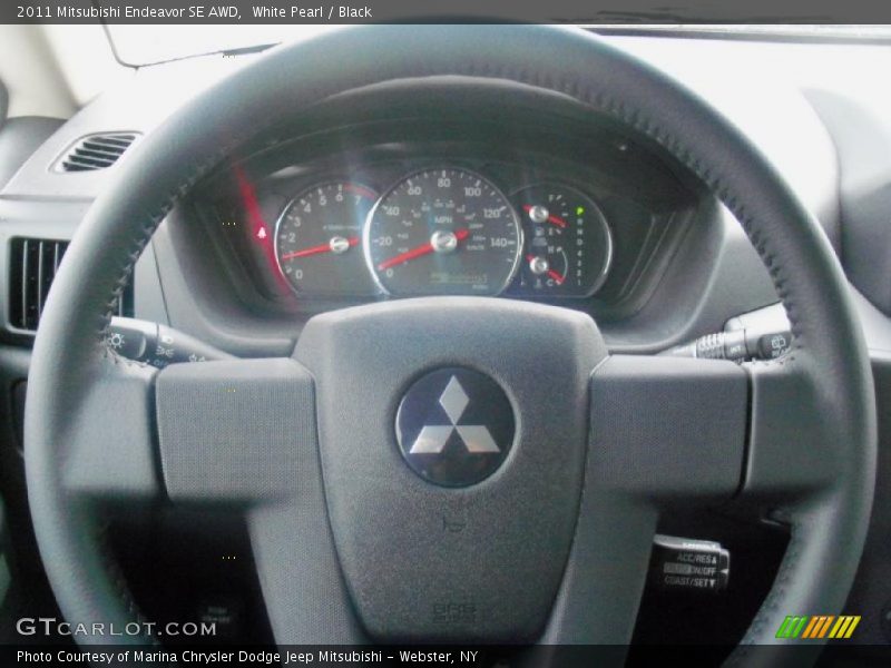 White Pearl / Black 2011 Mitsubishi Endeavor SE AWD