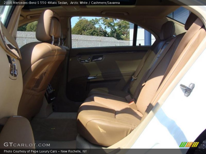 Arctic White / Cashmere/Savanna 2008 Mercedes-Benz S 550 4Matic Sedan