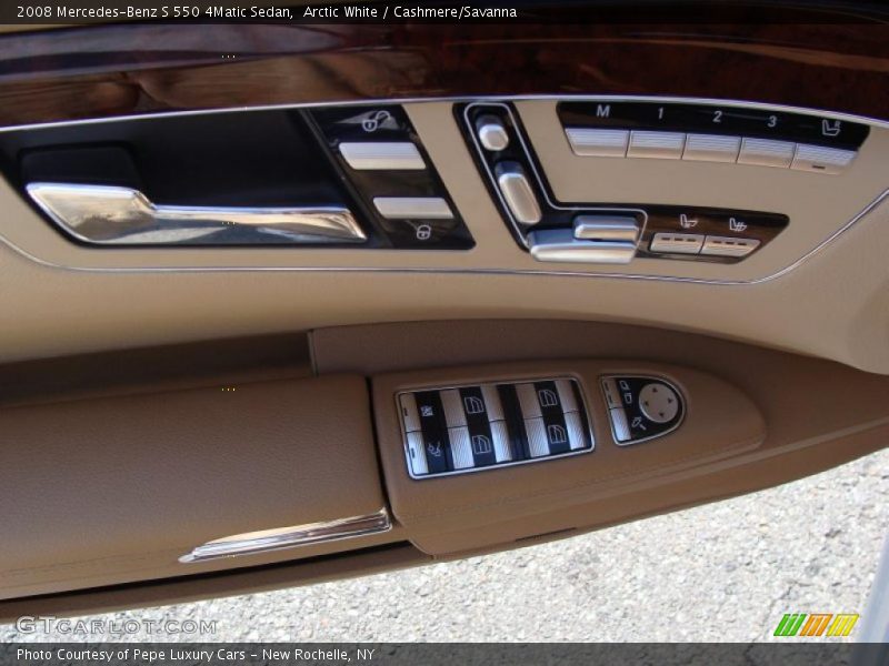 Arctic White / Cashmere/Savanna 2008 Mercedes-Benz S 550 4Matic Sedan