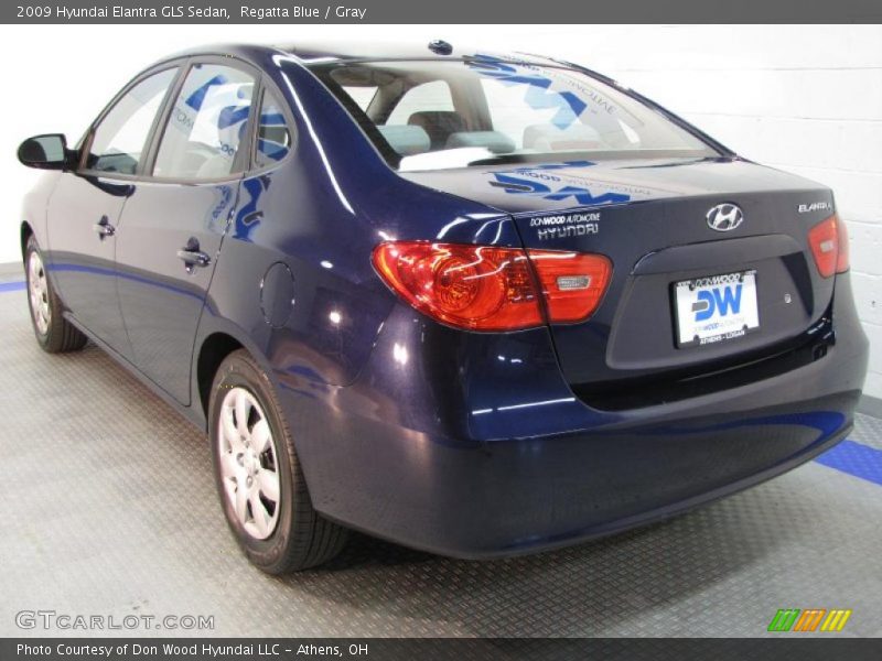 Regatta Blue / Gray 2009 Hyundai Elantra GLS Sedan