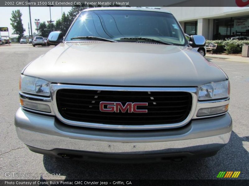 Pewter Metallic / Neutral 2002 GMC Sierra 1500 SLE Extended Cab