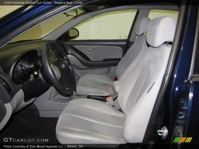 Regatta Blue / Gray 2009 Hyundai Elantra GLS Sedan