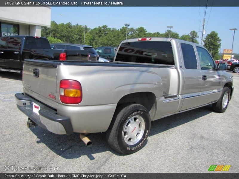 Pewter Metallic / Neutral 2002 GMC Sierra 1500 SLE Extended Cab