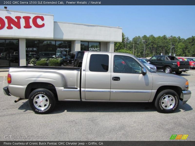 Pewter Metallic / Neutral 2002 GMC Sierra 1500 SLE Extended Cab