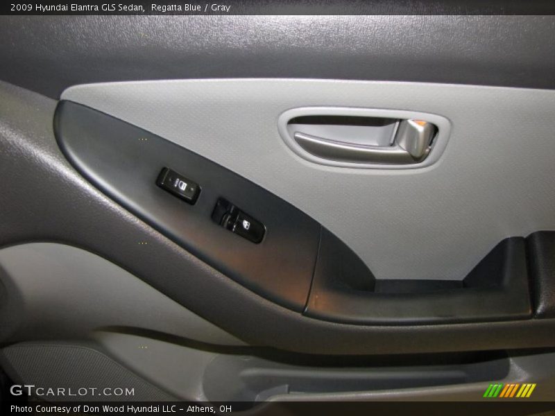 Regatta Blue / Gray 2009 Hyundai Elantra GLS Sedan