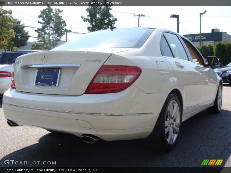 Arctic White / Grey/Black 2008 Mercedes-Benz C 300 4Matic Luxury