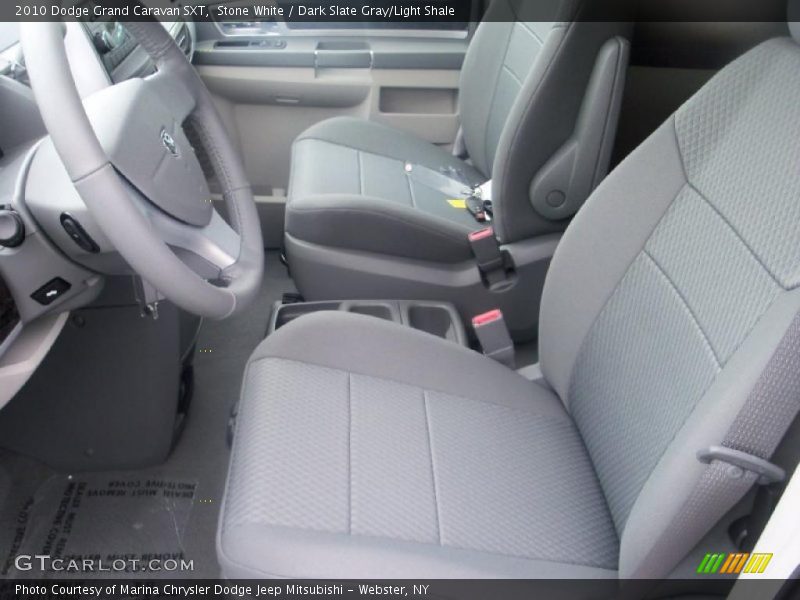 Stone White / Dark Slate Gray/Light Shale 2010 Dodge Grand Caravan SXT