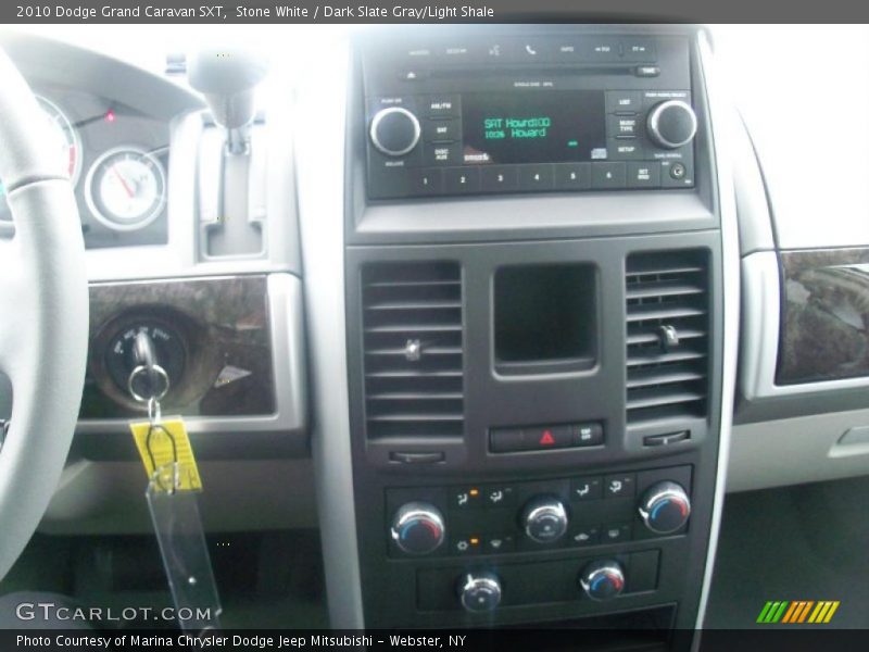 Stone White / Dark Slate Gray/Light Shale 2010 Dodge Grand Caravan SXT