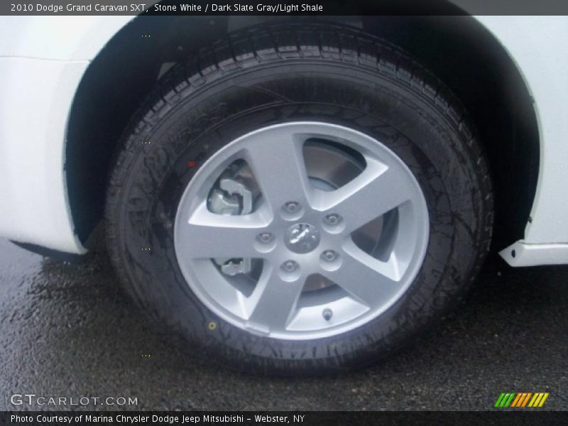 Stone White / Dark Slate Gray/Light Shale 2010 Dodge Grand Caravan SXT