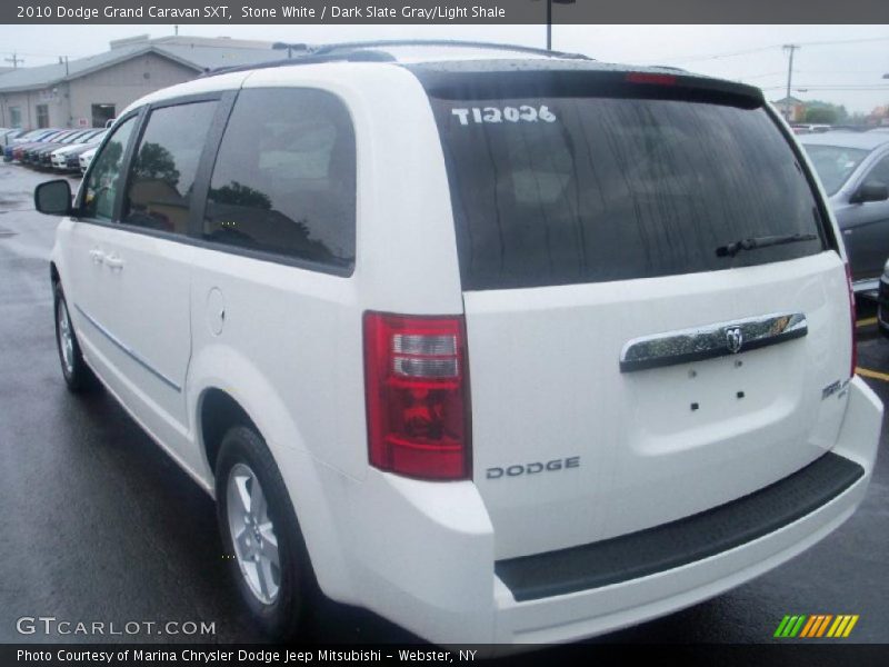 Stone White / Dark Slate Gray/Light Shale 2010 Dodge Grand Caravan SXT