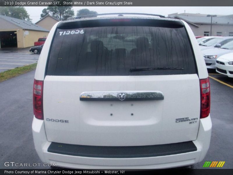Stone White / Dark Slate Gray/Light Shale 2010 Dodge Grand Caravan SXT