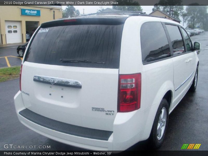 Stone White / Dark Slate Gray/Light Shale 2010 Dodge Grand Caravan SXT