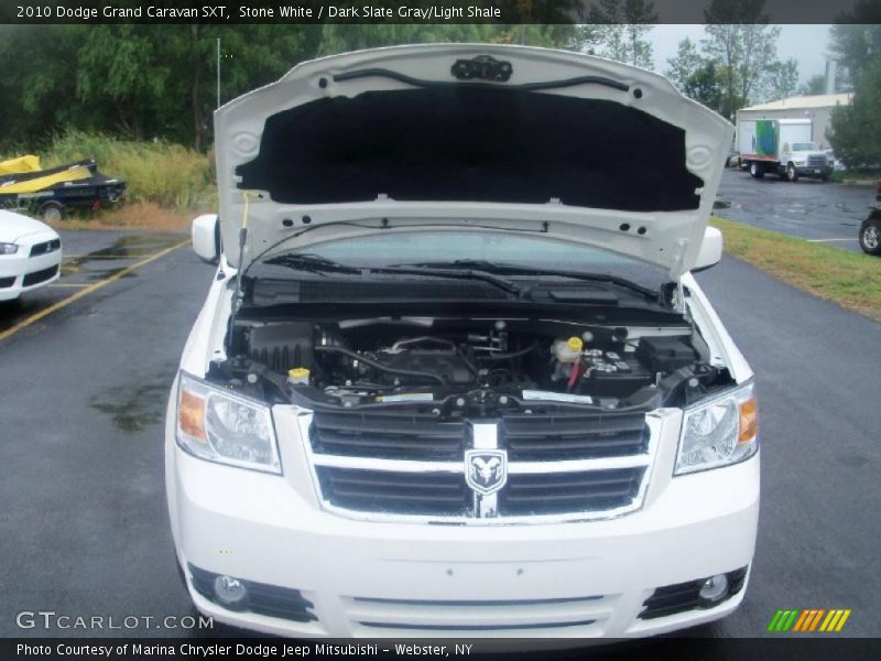 Stone White / Dark Slate Gray/Light Shale 2010 Dodge Grand Caravan SXT