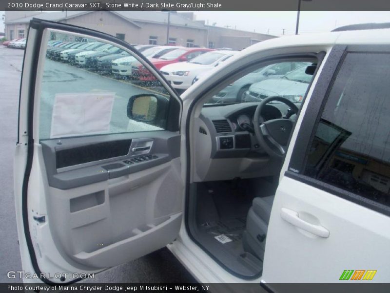 Stone White / Dark Slate Gray/Light Shale 2010 Dodge Grand Caravan SXT