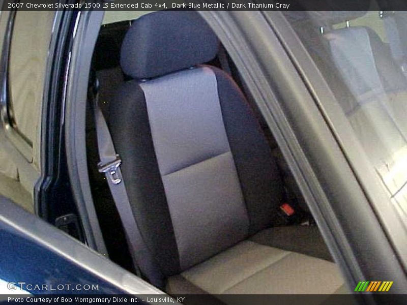 Dark Blue Metallic / Dark Titanium Gray 2007 Chevrolet Silverado 1500 LS Extended Cab 4x4