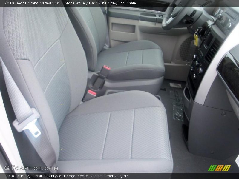 Stone White / Dark Slate Gray/Light Shale 2010 Dodge Grand Caravan SXT