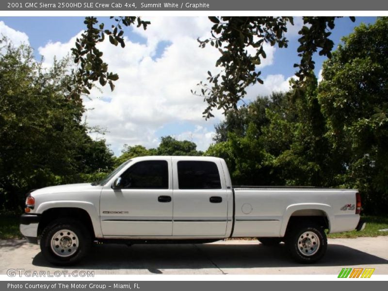 Summit White / Graphite 2001 GMC Sierra 2500HD SLE Crew Cab 4x4