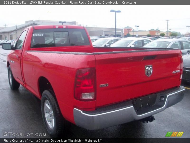 Flame Red / Dark Slate Gray/Medium Graystone 2011 Dodge Ram 1500 SLT Regular Cab 4x4