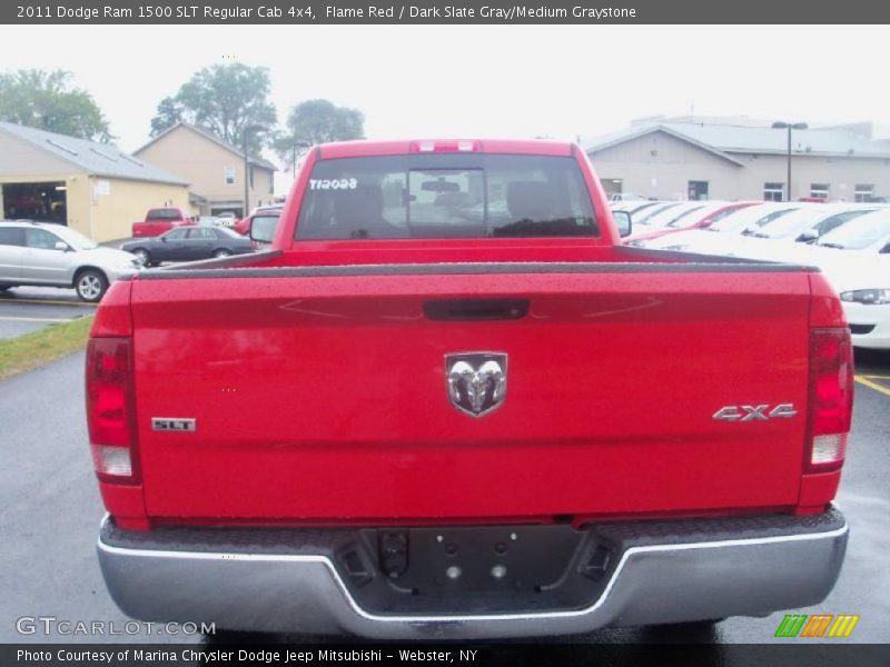 Flame Red / Dark Slate Gray/Medium Graystone 2011 Dodge Ram 1500 SLT Regular Cab 4x4
