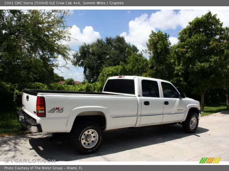 Summit White / Graphite 2001 GMC Sierra 2500HD SLE Crew Cab 4x4