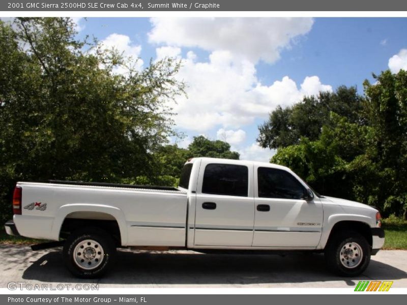 Summit White / Graphite 2001 GMC Sierra 2500HD SLE Crew Cab 4x4