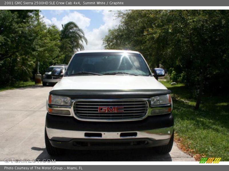 Summit White / Graphite 2001 GMC Sierra 2500HD SLE Crew Cab 4x4