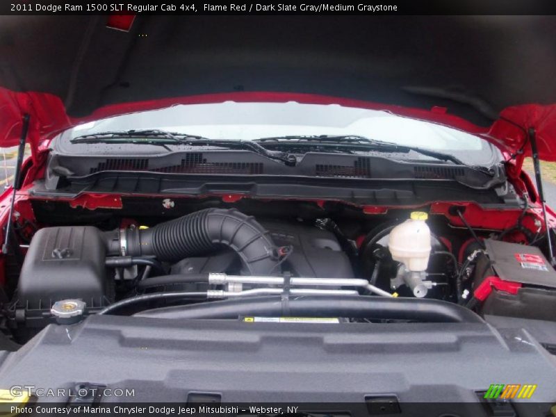 Flame Red / Dark Slate Gray/Medium Graystone 2011 Dodge Ram 1500 SLT Regular Cab 4x4