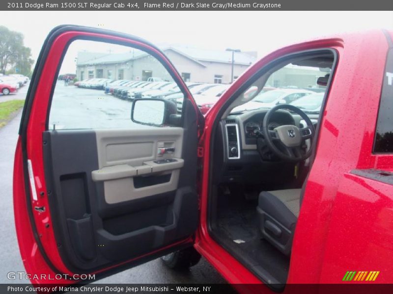 Flame Red / Dark Slate Gray/Medium Graystone 2011 Dodge Ram 1500 SLT Regular Cab 4x4
