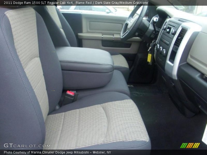 Flame Red / Dark Slate Gray/Medium Graystone 2011 Dodge Ram 1500 SLT Regular Cab 4x4
