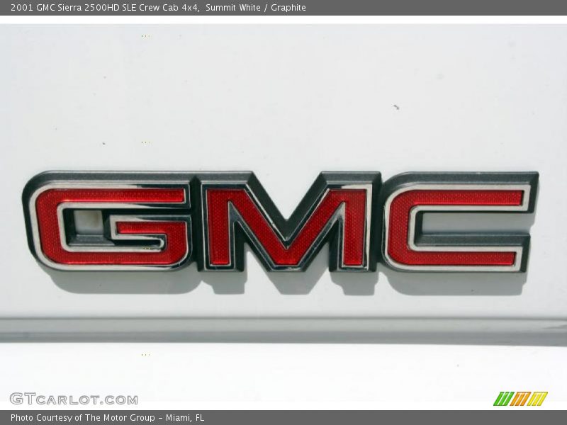 Summit White / Graphite 2001 GMC Sierra 2500HD SLE Crew Cab 4x4