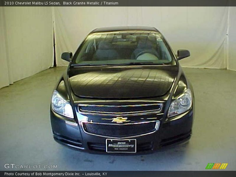 Black Granite Metallic / Titanium 2010 Chevrolet Malibu LS Sedan