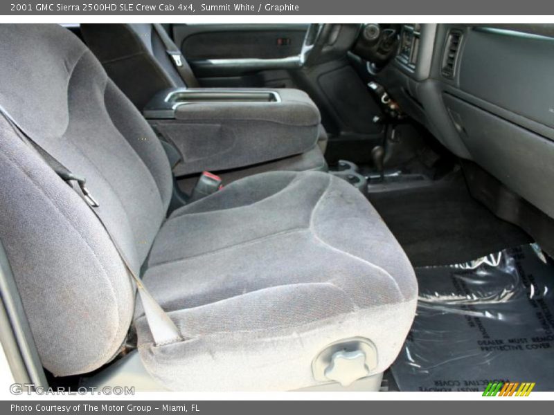 Summit White / Graphite 2001 GMC Sierra 2500HD SLE Crew Cab 4x4