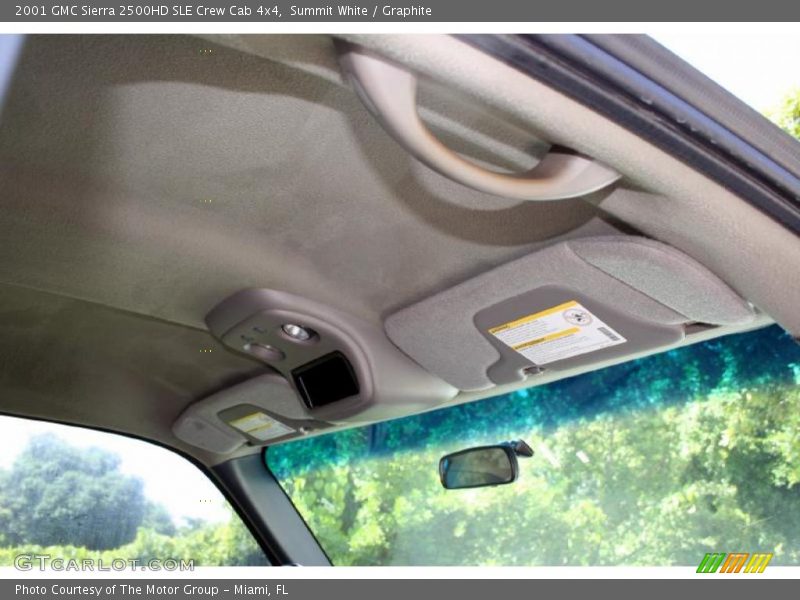 Summit White / Graphite 2001 GMC Sierra 2500HD SLE Crew Cab 4x4