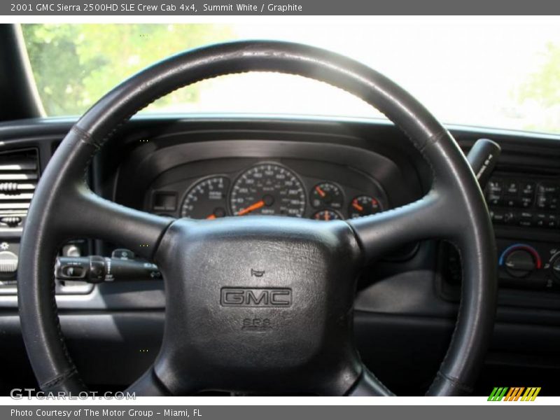 Summit White / Graphite 2001 GMC Sierra 2500HD SLE Crew Cab 4x4