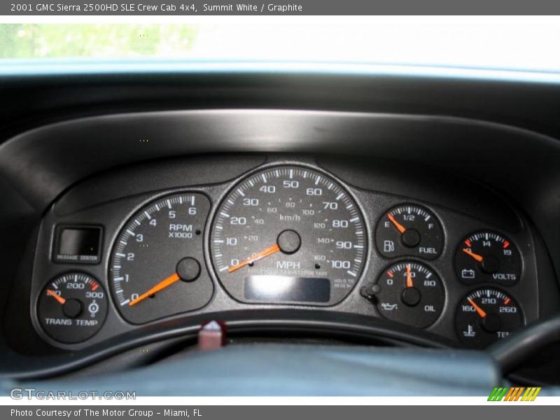 Summit White / Graphite 2001 GMC Sierra 2500HD SLE Crew Cab 4x4